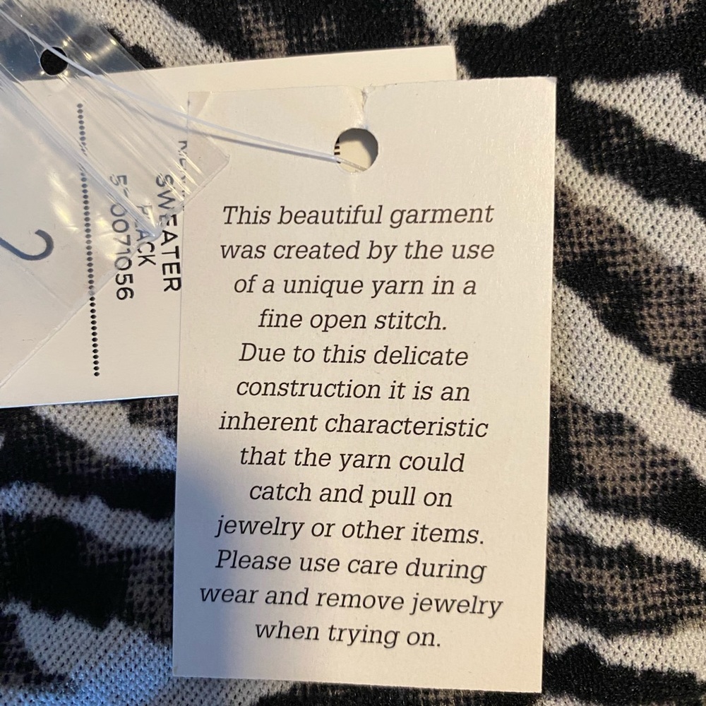 Chico’s Zebra-Lined Kieran Cardigan jacket, Sz 2(Equal to‎ 10-12 or M) - Picture 8 of 10
